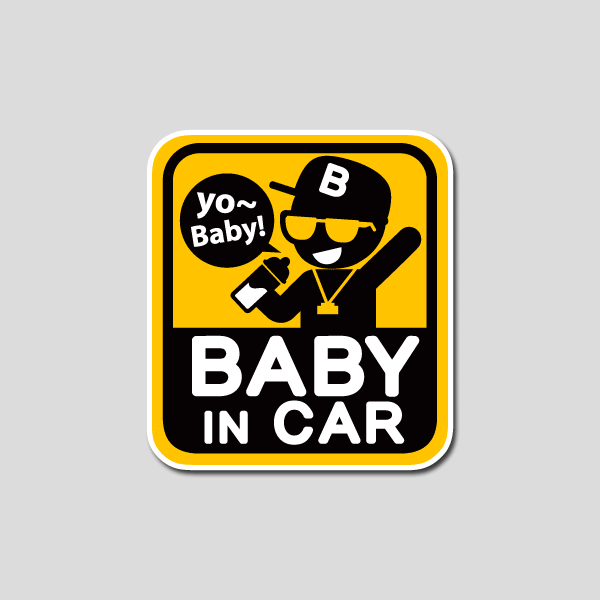 사각 BABY IN CAR-04-Printing