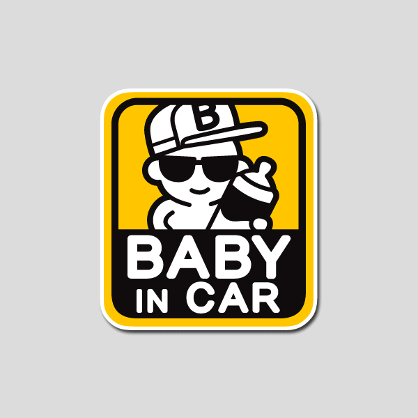 사각 BABY IN CAR-06-Printing
