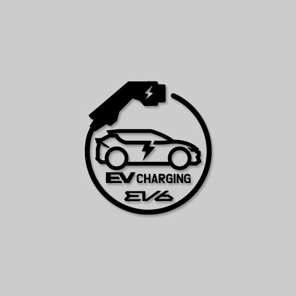EV6 전용-충전구 스티커-Cutting